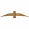 Ekena Millwork Bellingham Rough Sawn Timber Gable Bracket, Western Red Cedar, 72"W x 15"H x 4"D x 6"F, 5/12 Pitch GBW072X15X0406BEL00RWR - alternate 1